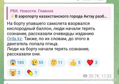 Самолет, летевший из Баку в Грозный разбился 25.12.2024г. Что произошло?