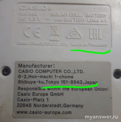 Чем отличается "Сделано в ..." и "Производитель: ..."?