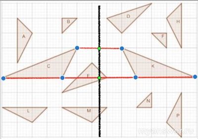 Какие фигуры симметричные, как найти пары (см.)?
