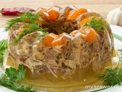 Холодец на Новый год или салат Оливье. Что полезней?