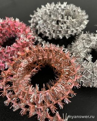 Из какого материала изготовляют "дождик" для новогодних елок?