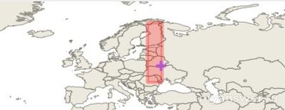 В какой системе координат сделана карта?